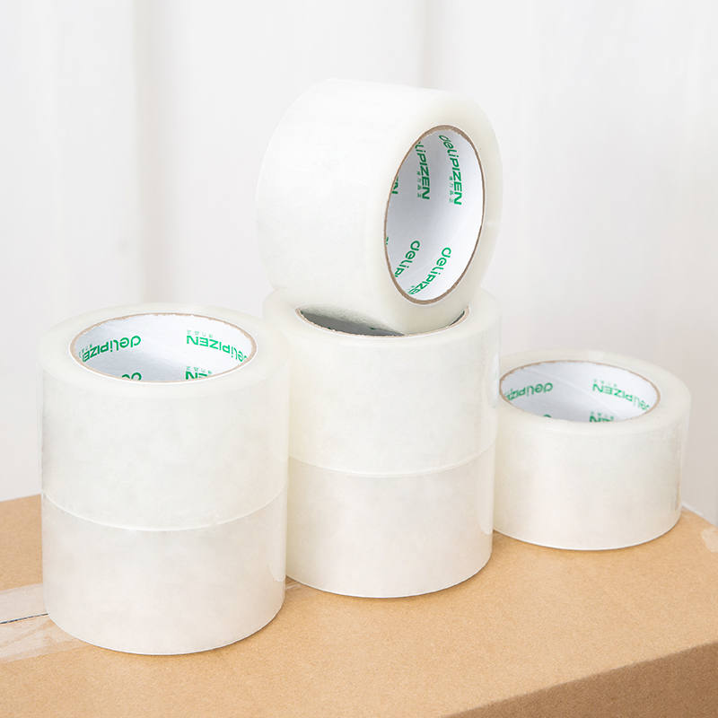 得力品正30932封箱膠帶60mm*100y*45um(6卷/筒)(普透)