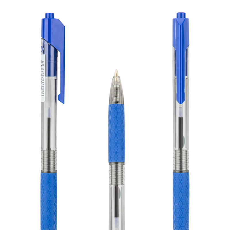 得力S305中油筆0.7mm子彈頭(藍)
