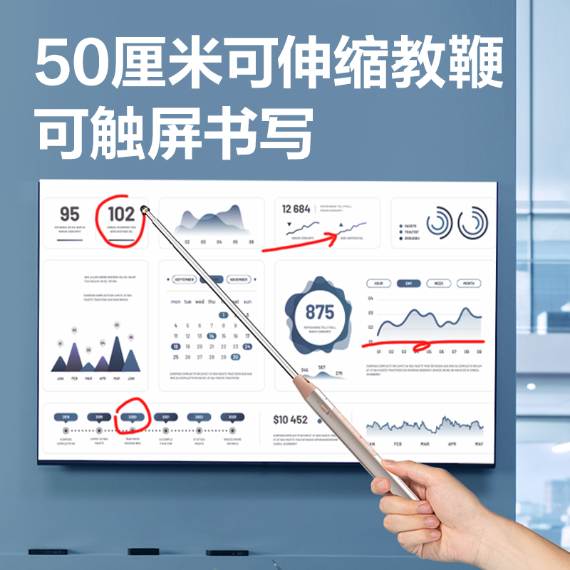得力MA115激光翻頁筆(粉)(支)