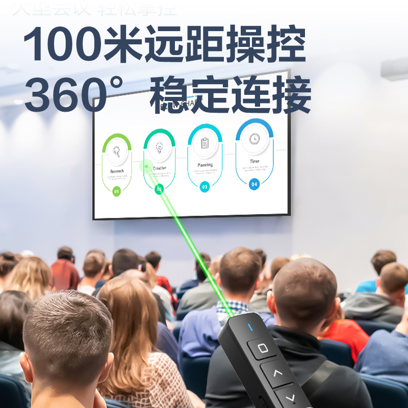 得力MA58-G激光翻頁(yè)筆_激光翻頁(yè)筆(黑)(支)
